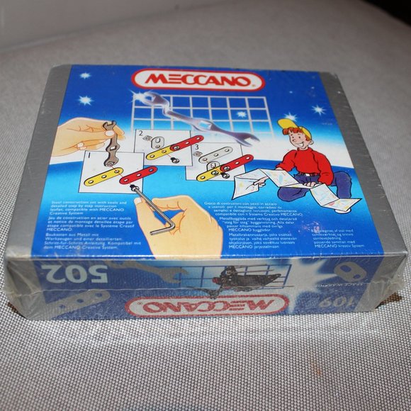 3/$77❤️new 1993 Meccano 502 Space Warrior 109 pcs metal construction set 033502 - Picture 3 of 7
